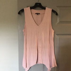 Sleeveless pale pink tank